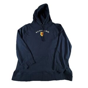 Rose & Crest Scotland Embroidered Crest Hoodie Adult 2XL Menswear